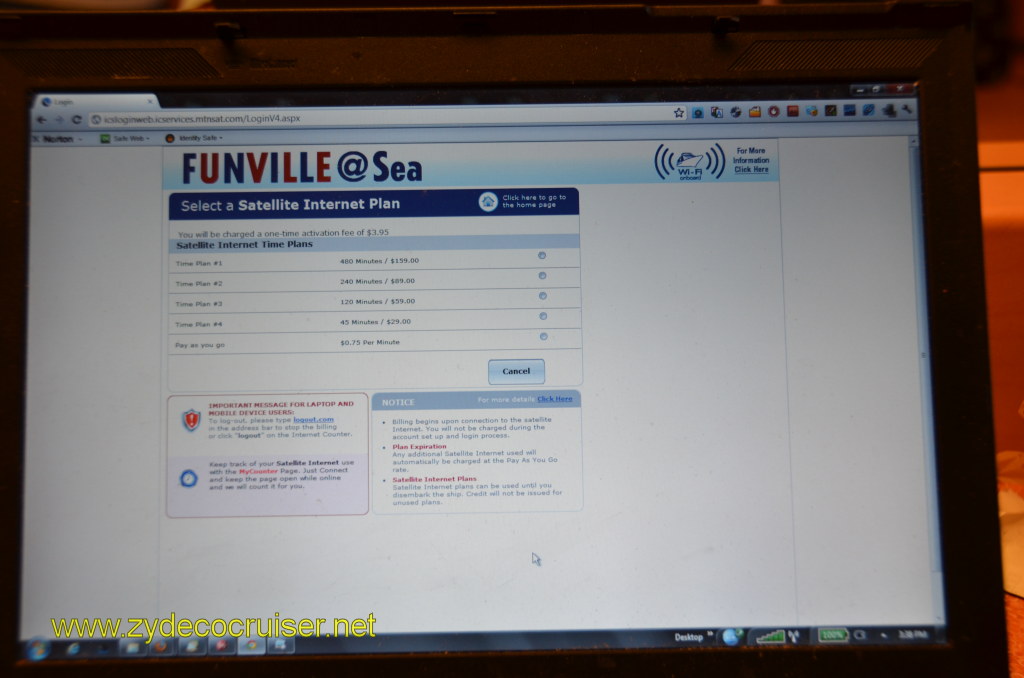 067: Carnival Magic, BC5, John Heald's Bloggers Cruise 5, Embarkation Day, FUNVILLE@Sea, Internet Plans