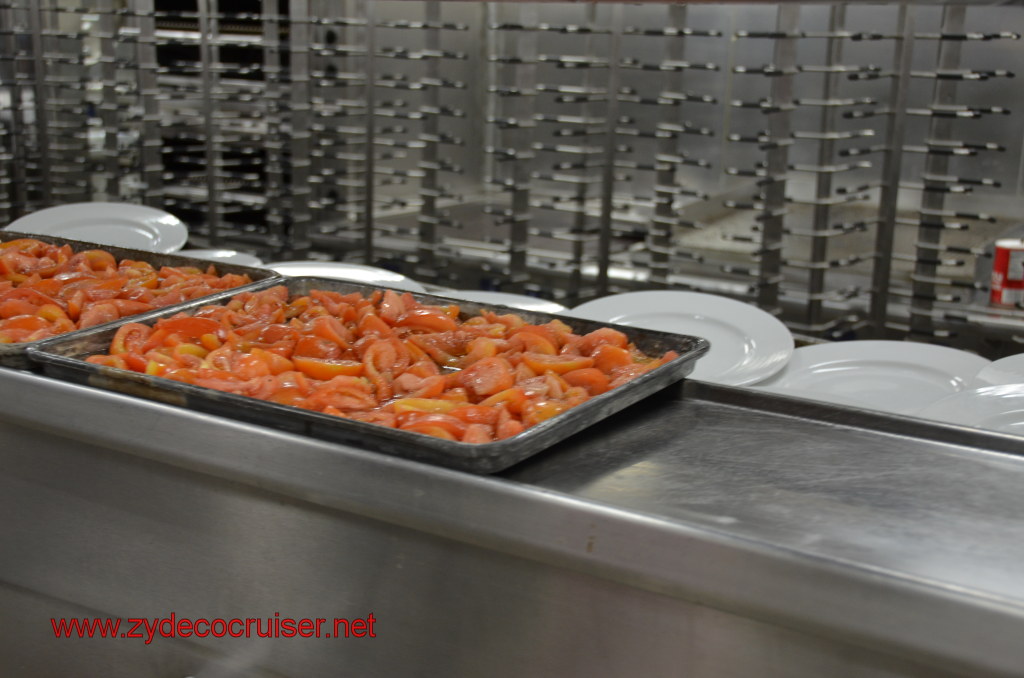 052: Carnival Conquest, Nov 19, 2011, Sea Day 3, Galley Tour, Tomatoes