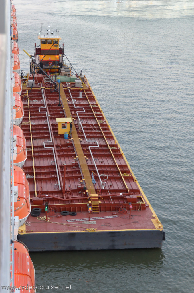 131: Carnival Conquest, New Orleans, Embarkation, Fuel Barge, 