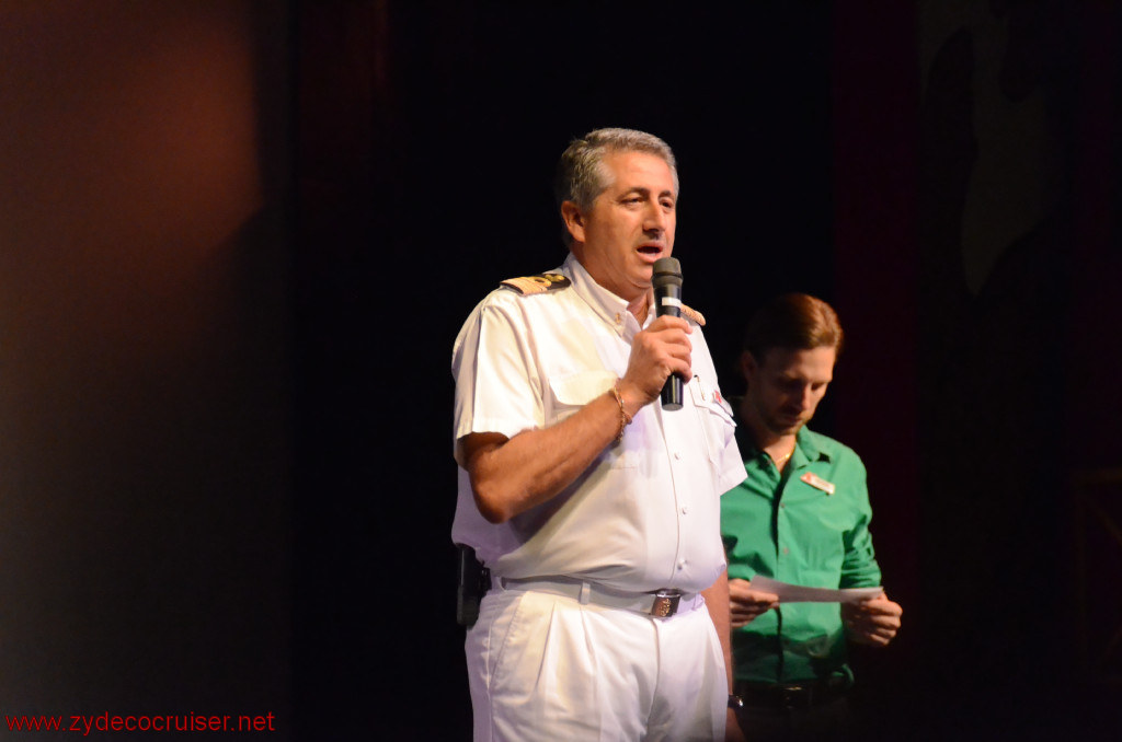 070: Carnival Conquest, Fun Day at Sea 2, VIFP Party, Captain Francesco La Fauci