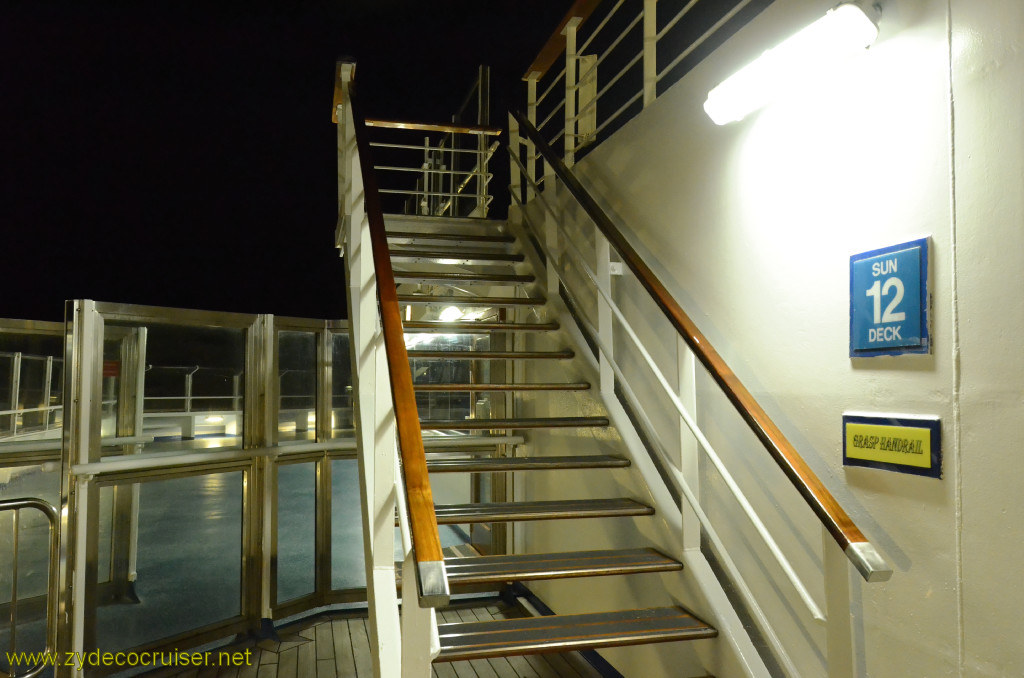 490: Carnival Conquest, Cozumel, Sun Deck at Night, 