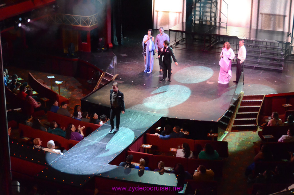 151: Carnival Conquest Cruise, Fun Day at Sea 1, Toulouse Lautrec Theatre, pre-Divas, 