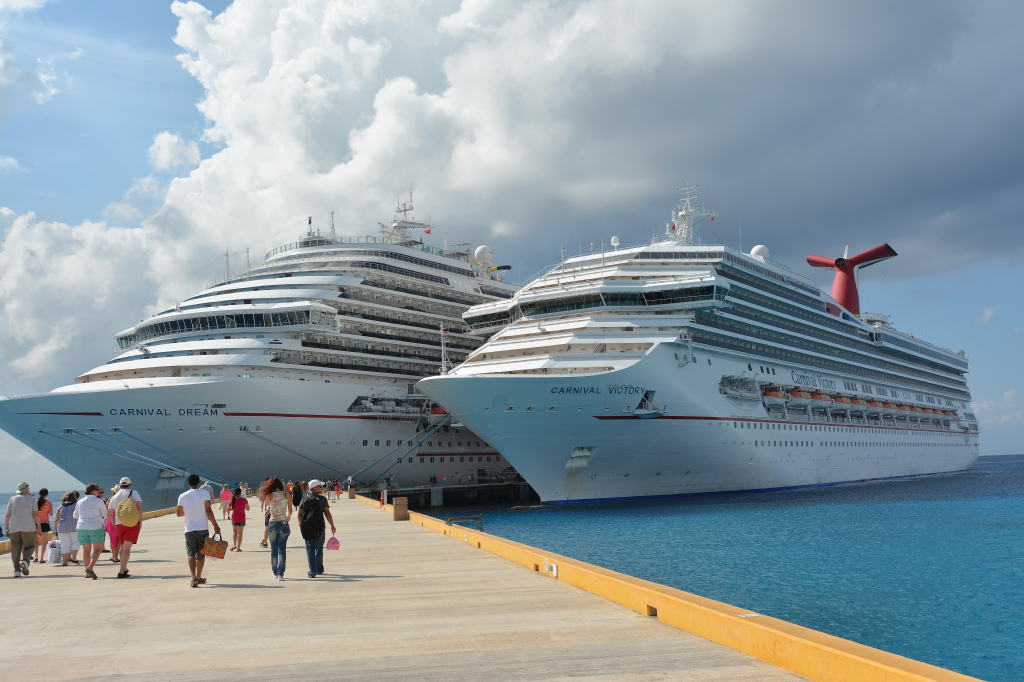 052: Carnival Dream Reposition Cruise, Cozumel, Carnival Dream and Carnival Victory, 