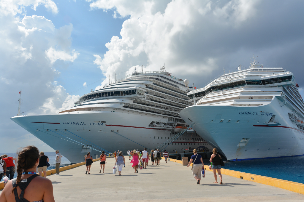 054: Carnival Dream Reposition Cruise, Cozumel, Carnival Dream and Carnival Victory, 