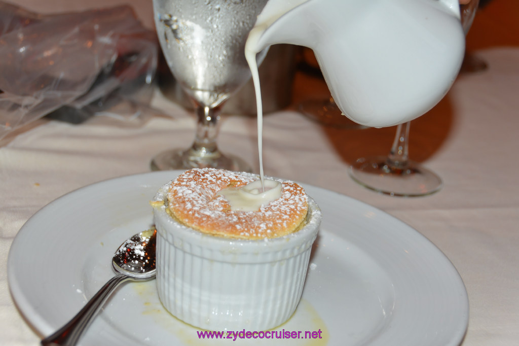 Carnival Dream, MDR Dinner 9, Grand Marnier Soufflé, too