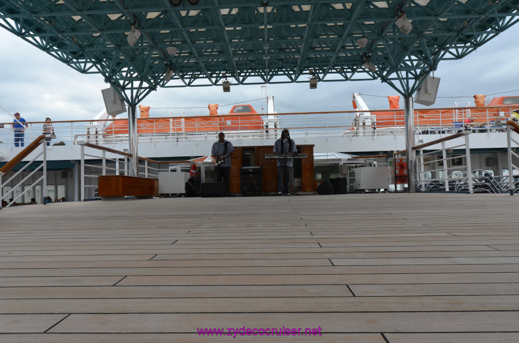 072: Carnival Elation, New Orleans, Embarkation, Lido, Bandstand, 