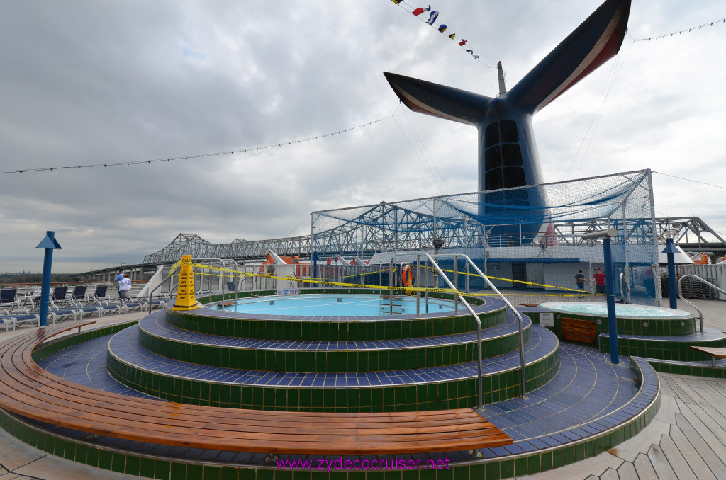 135: Carnival Elation, New Orleans, Embarkation, Verandah Deck Pool, 