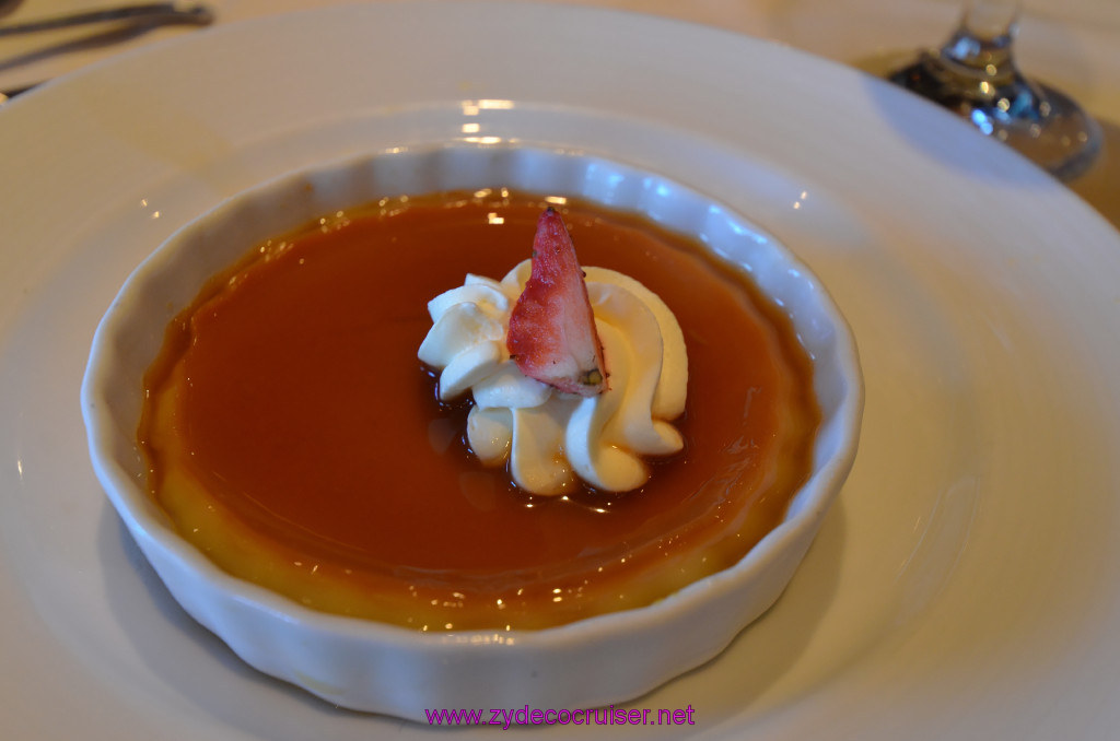 Carnival Elation, MDR Lunch, Sea Day 1, Crème Caramel, 