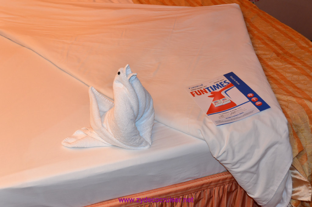 193: Carnival Elation Cruise, Cozumel, Towel Animal, Baby Chick