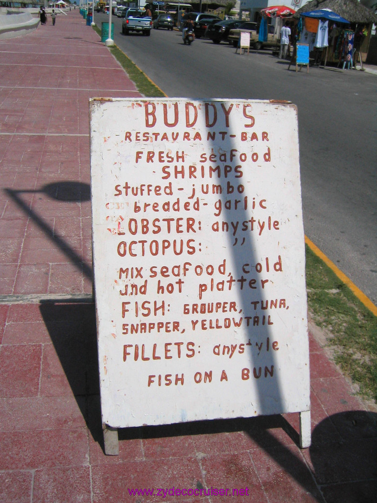 112: Carnival Elation 2004 Cruise, Progreso, Buddy's Restaurant - Bar