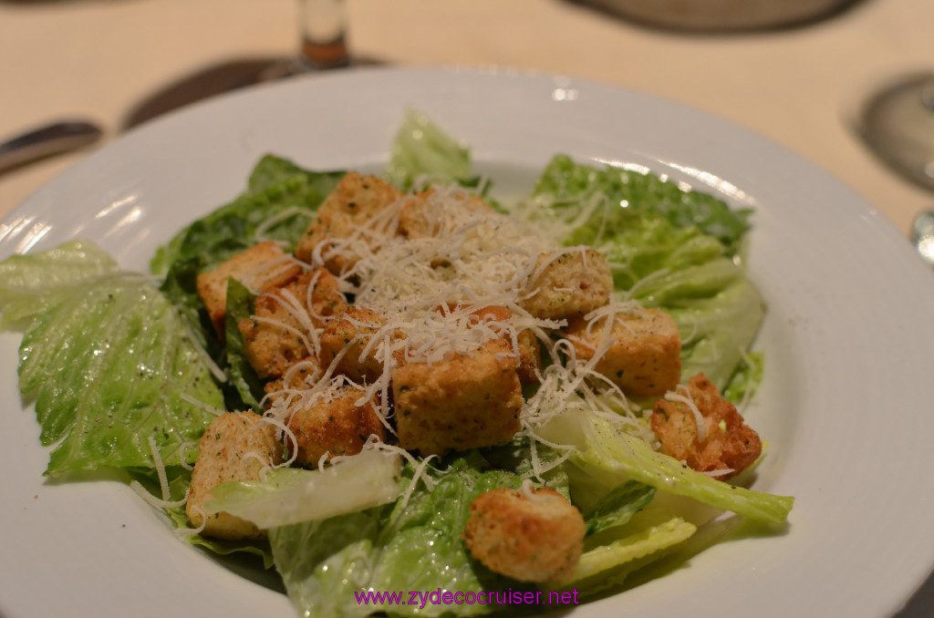 305: Carnival Elation Cruise, Cozumel, MDR Dinner, Caesar Salad, 