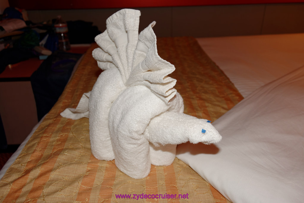 120: Carnival Elation Cruise, Cozumel, Towel Animal, 