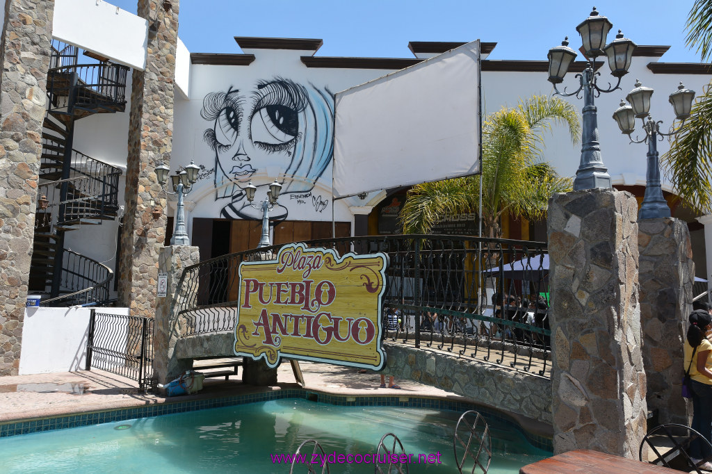 015: Carnival Imagination, Ensenada, At the shuttle bus drop off point, Plaza Pueblo Antiguo, 