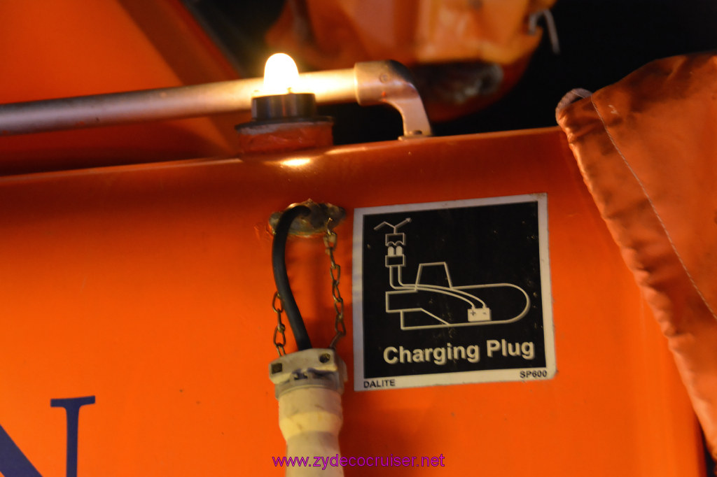 213: Carnival Imagination, Ensenada, Lifeboat Charging Plug