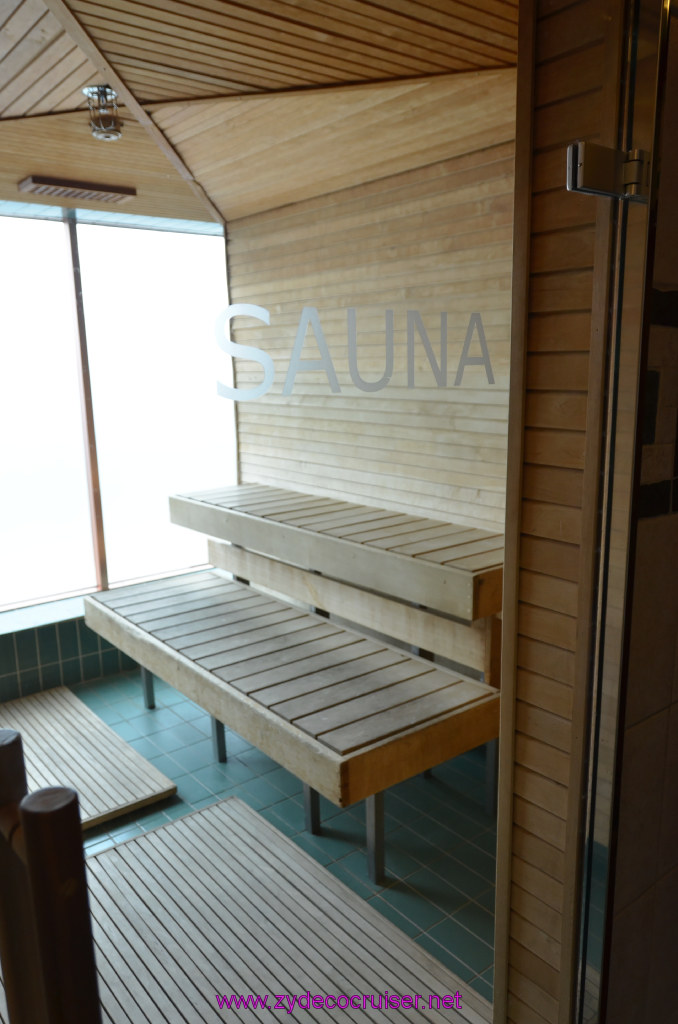 123: Carnival Legend British Isles Cruise, Dover, Embarkation, Men's Sauna, 