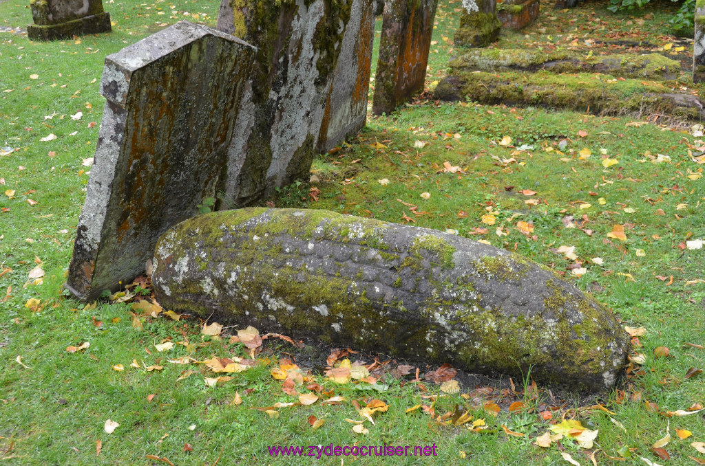 066: Carnival Legend, British Isles Cruise, Glasgow/Greenock, Luss, Luss Parish Church, Viking Grave, Hogback Grave Marker, 