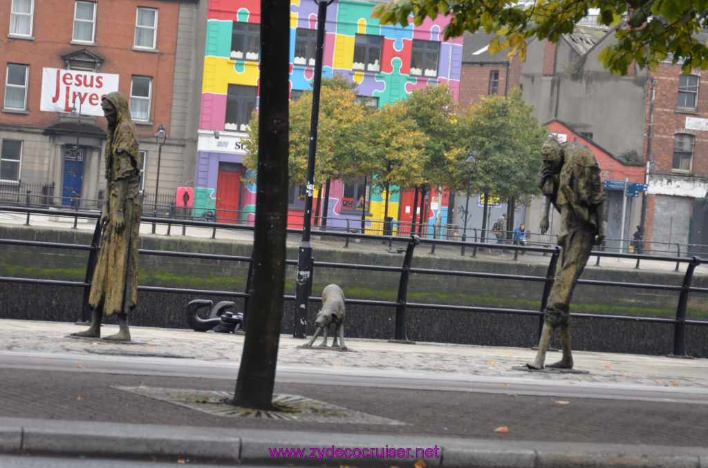 305: Carnival Legend, British Isles Cruise, Dublin, Docklands, Famine Memorial,