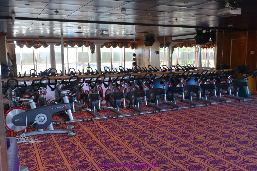 065: Carnival Miracle Alaska Cruise, Seattle, Embarkation, Gym, 