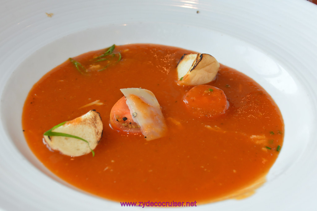 012: Carnival Miracle Alaska Cruise, Fun Day at Sea 1, Flamin' Tomatoes Soup, 