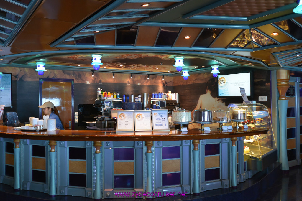 046: Carnival Miracle Alaska Cruise, Fun Day at Sea 1, Fountainhead,  Coffee Bar, 