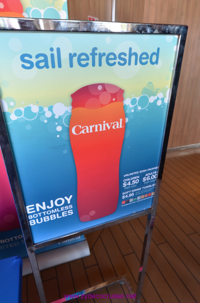 185: Carnival Sunshine Cruise, Barcelona, Embarkation, Bottomless Bubbles, 