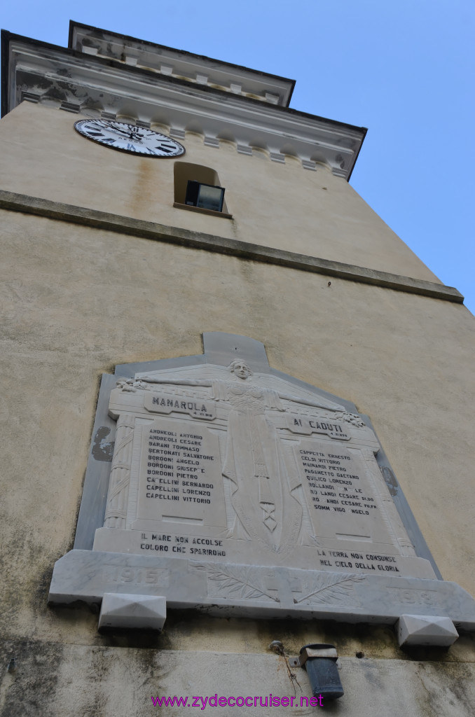 094: Carnival Sunshine Cruise, La Spezia, Cinque Terre Tour, Manarola, Riomaggiore, Clock Tower