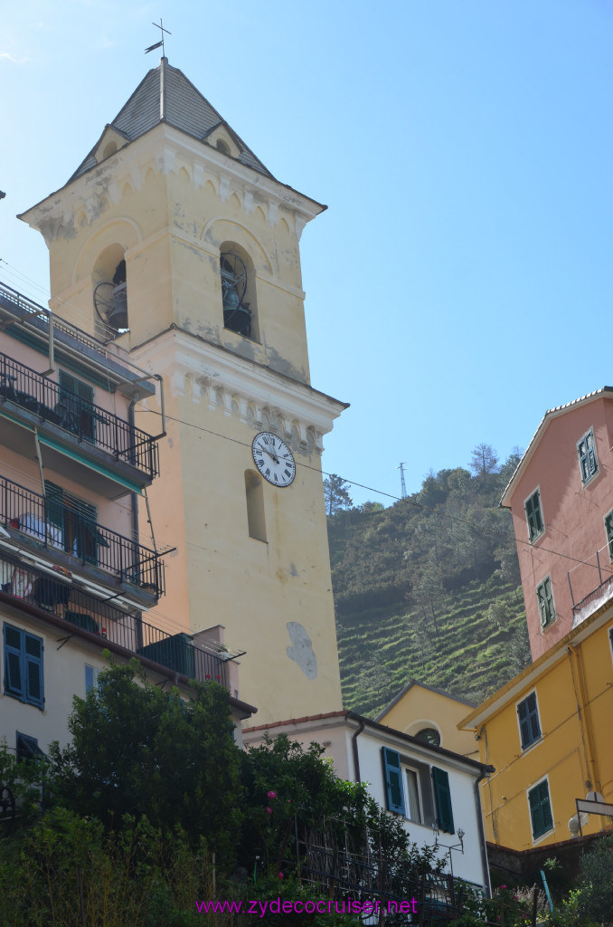 112: Carnival Sunshine Cruise, La Spezia, Cinque Terre Tour, Manarola, Riomaggiore, Clock Tower, 