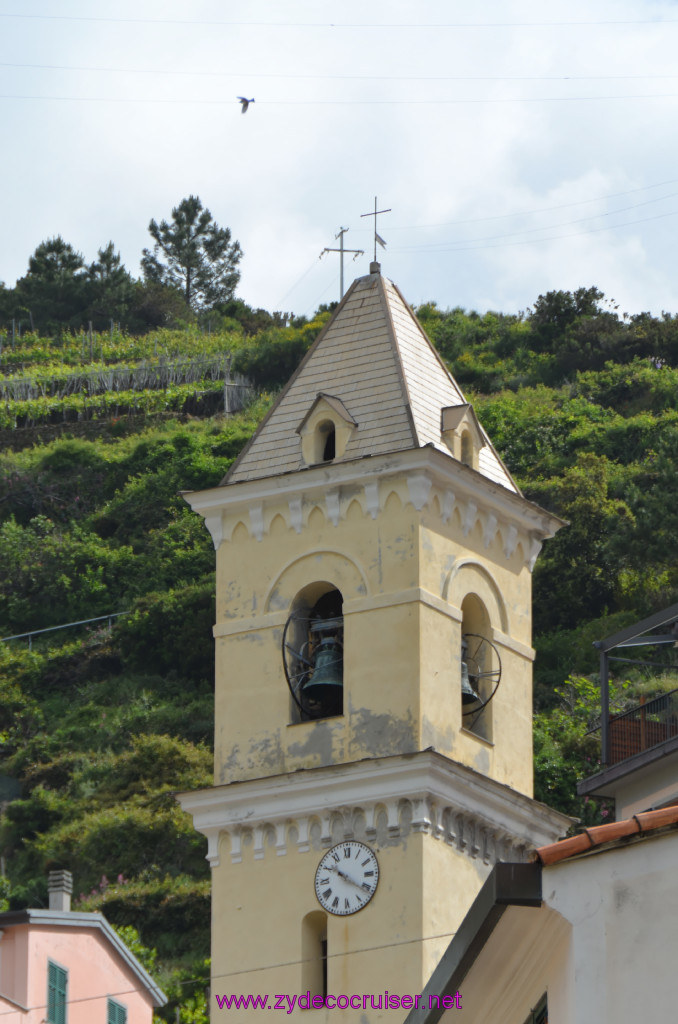 152: Carnival Sunshine Cruise, La Spezia, Cinque Terre Tour, Manarola, Riomaggiore, Clock Tower, 