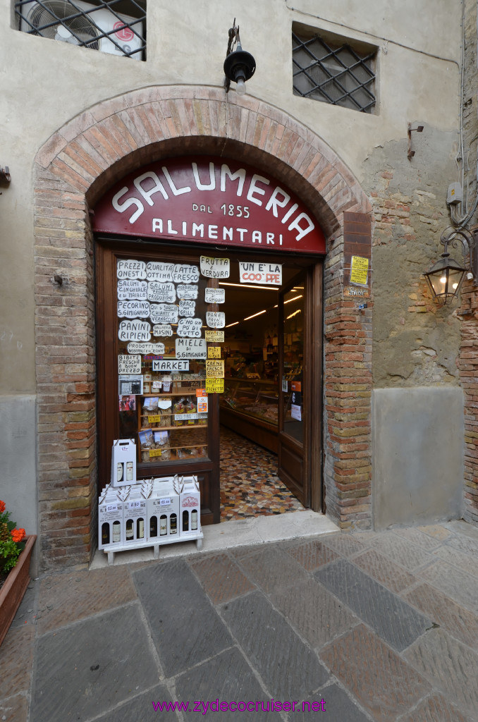 237: Carnival Sunshine Cruise, Livorno, San Gimignano, Salumeria Alimentari, 