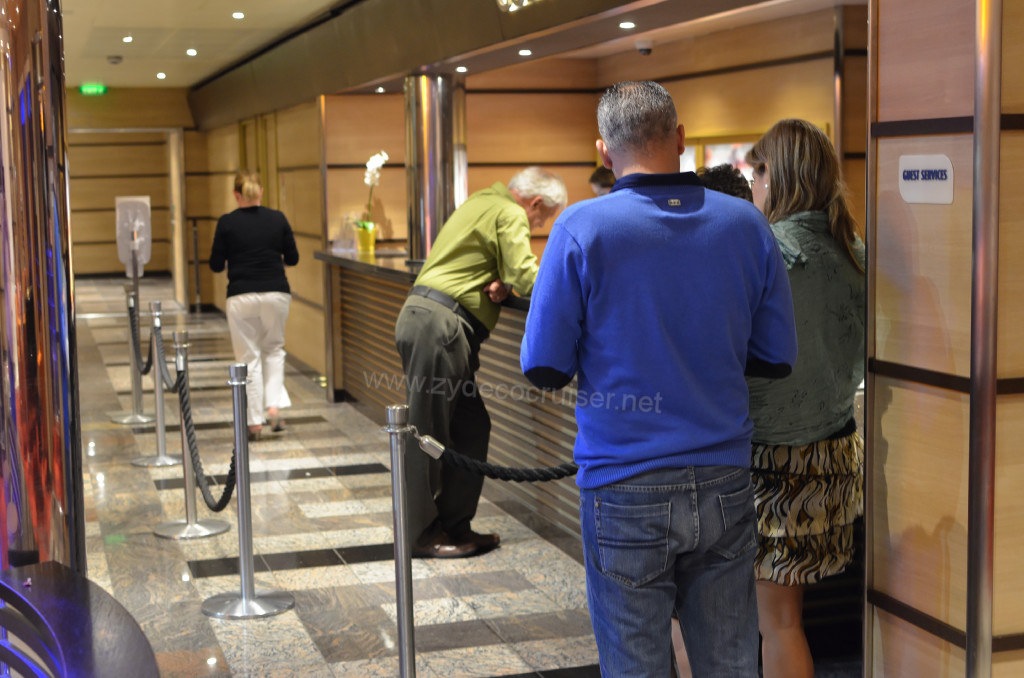 316: Carnival Sunshine Cruise, Civitavecchia, Guest Services Desk, 