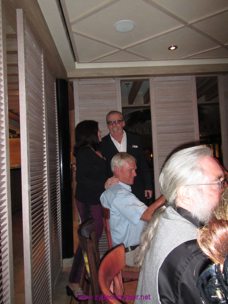 125: Carnival Sunshine Cruise, Nov 22, 2013, Cozumel, Cucina del Capitano, Diamond Guest Captain's Event, Ken Byrne, 