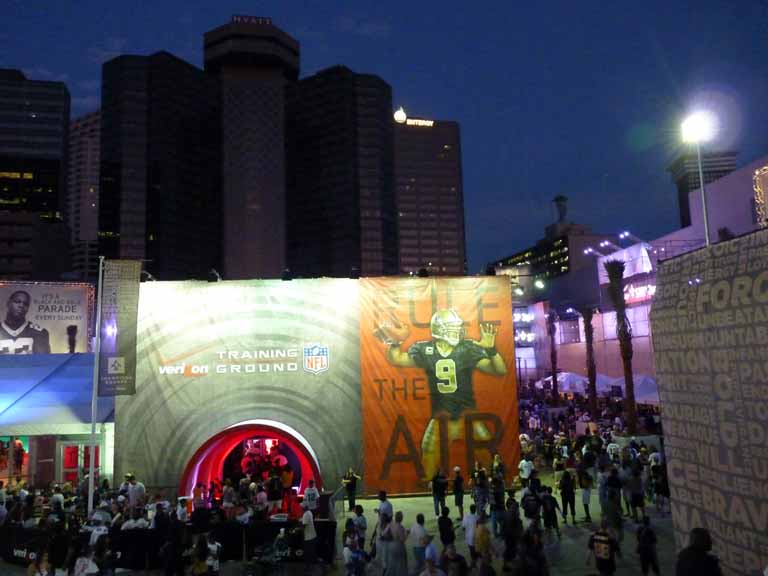 080: Carnival Triumph, Pre-Cruise, New Orleans - New Orleans Saints Believe Again Bash, Champions Square