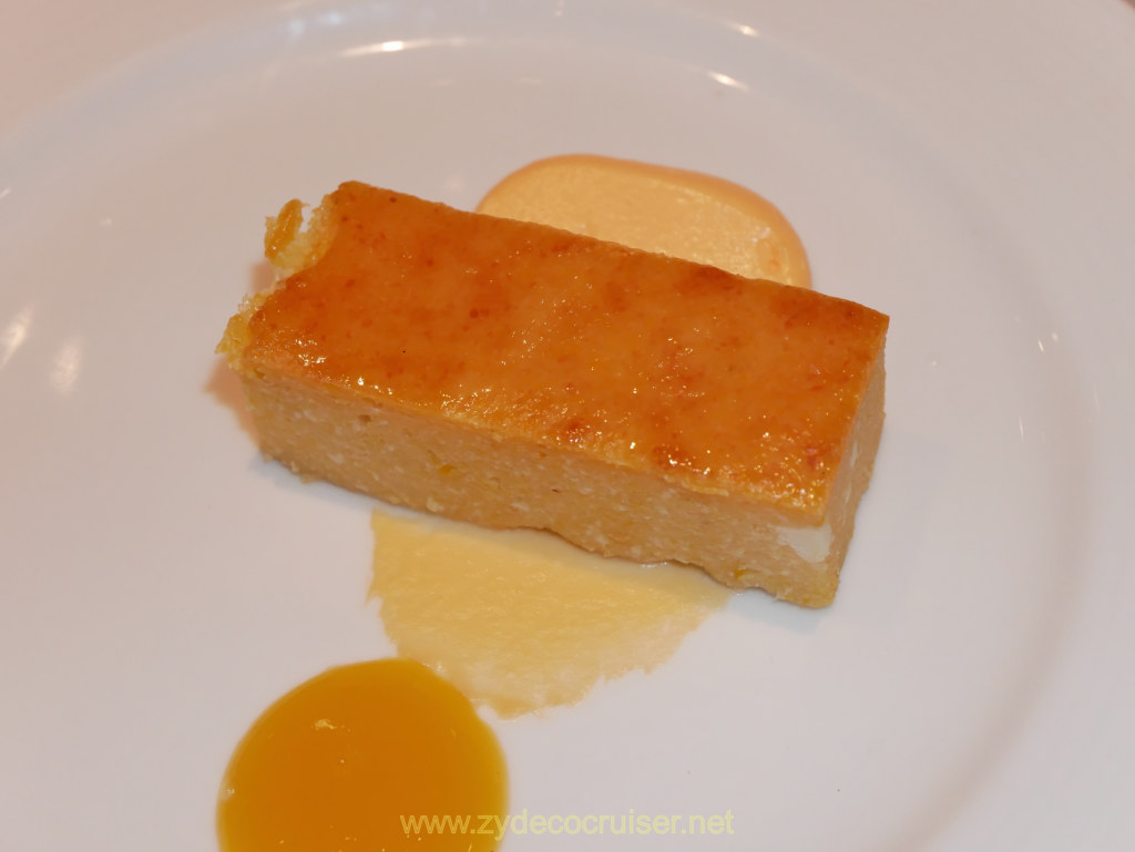 022: Carnival Venezia Transatlantic Cruise, Sea Day 5, MDR Dinner, Torta Al Miele E Polenta