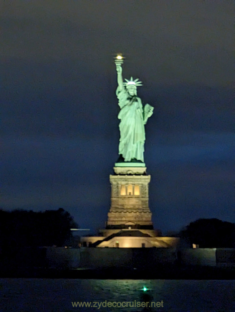 050: Carnival Venezia Transatlantic Cruise, Sea Day 9, Statue of Liberty