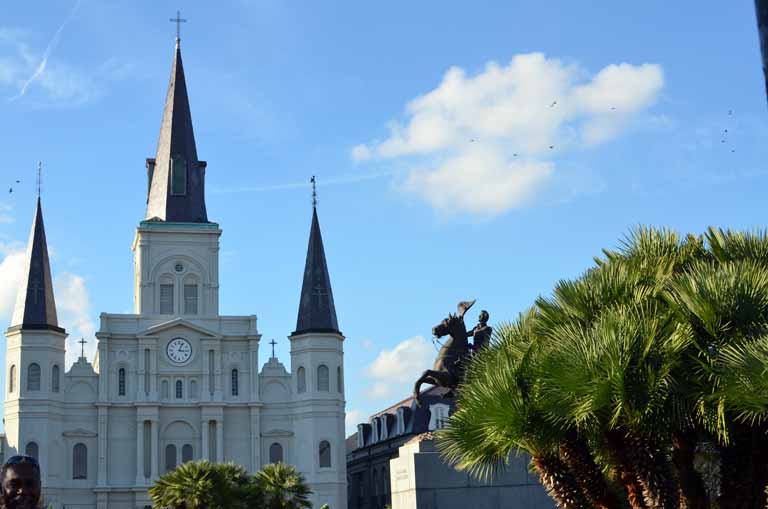 096: New Orleans, LA, November, 2010, French Quarter, St Louis Cathedral, Jackson Square