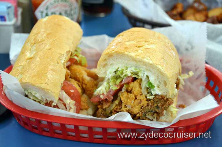 204: Kenner, LA, November, 2010, Harbor Seafood, Shrimp and Oyster combo poboy